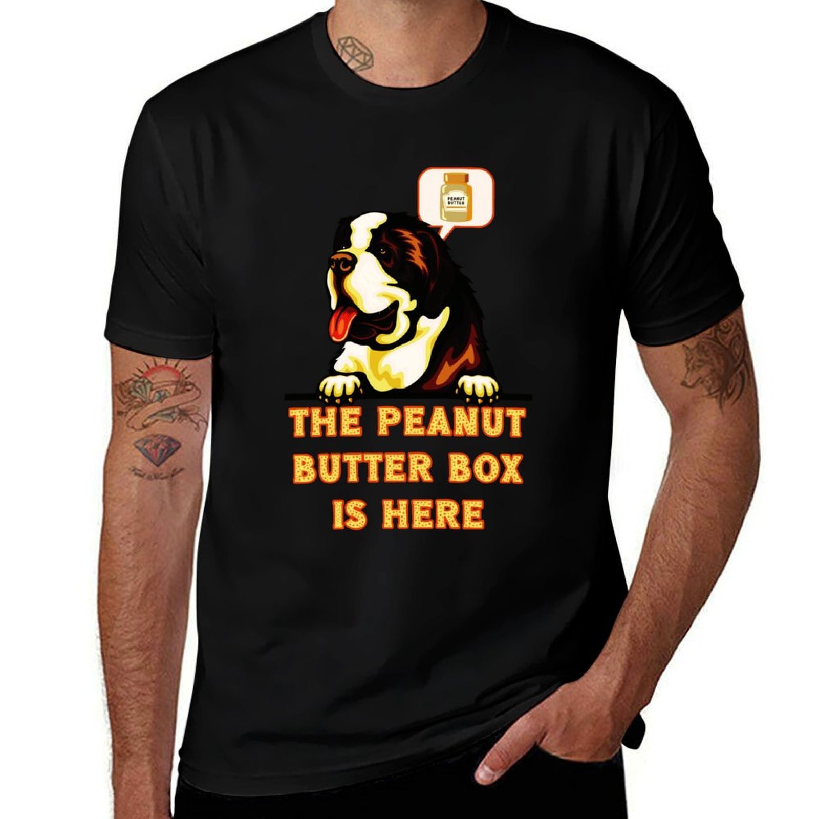 Commercial Shirt Printing - 땅콩버터 박스가 왔습니다: 따뜻한 버전의 재미있는