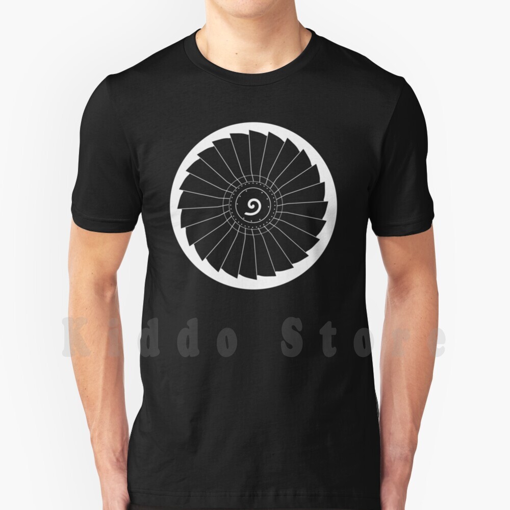 Commercial Shirt Printing - B-737 터빈 상업용 엔진 티셔츠 남성
