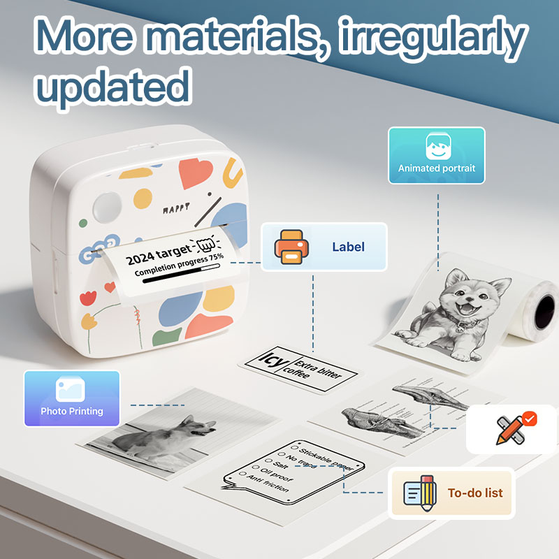 Commercial Photo Printer - DOLEWA D2 Doodle 휴대용 프린터 감열지