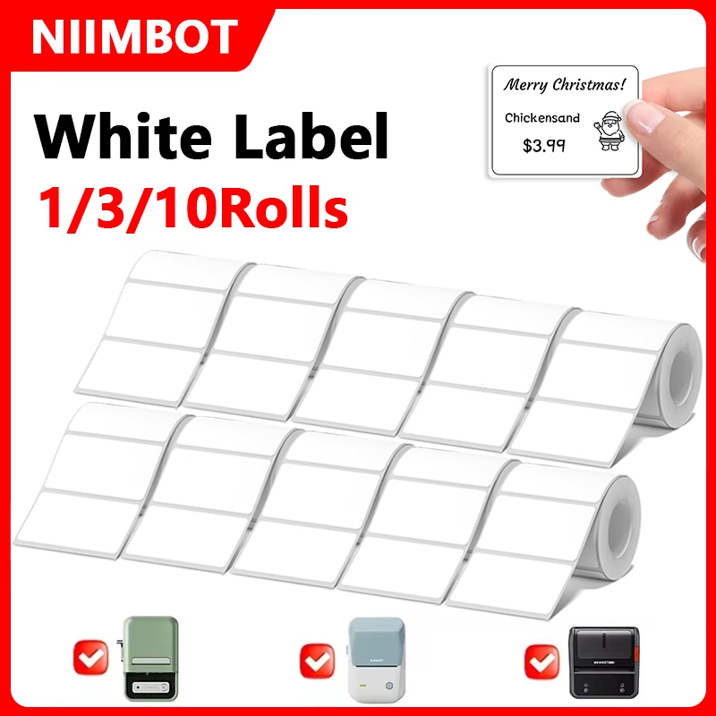 Niimbot 1/3/10 롤 흰색 열 라벨 방수 스티 - Commercial Printing Inc 리뷰 및 가격