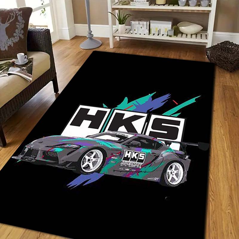 3D 레이싱 H-HKS 프린트 러그 논슬립 바닥 카펫  - Commercial Printing Format 리뷰 및 가격