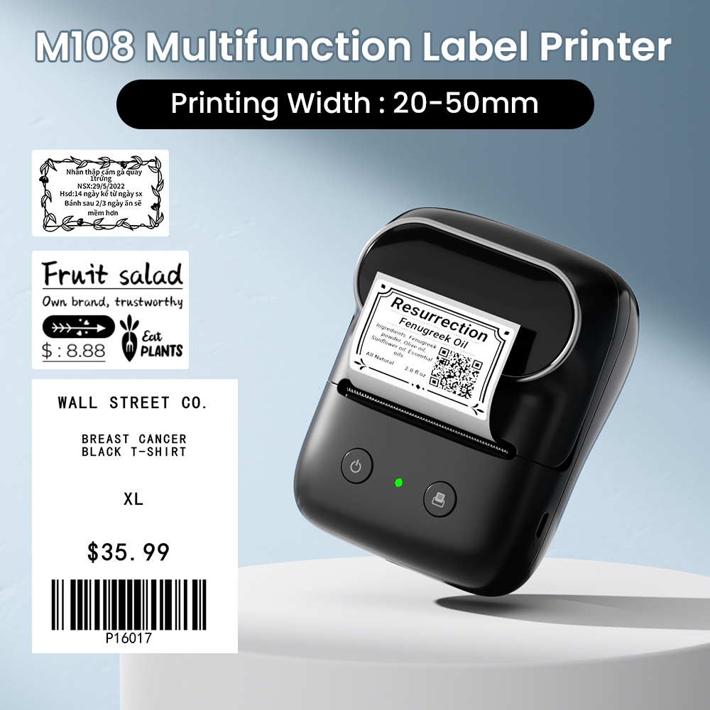 Phomemo M108 휴대용 라벨 프린터 무선 블루투 - Commercial Printing Inc 리뷰 및 가격