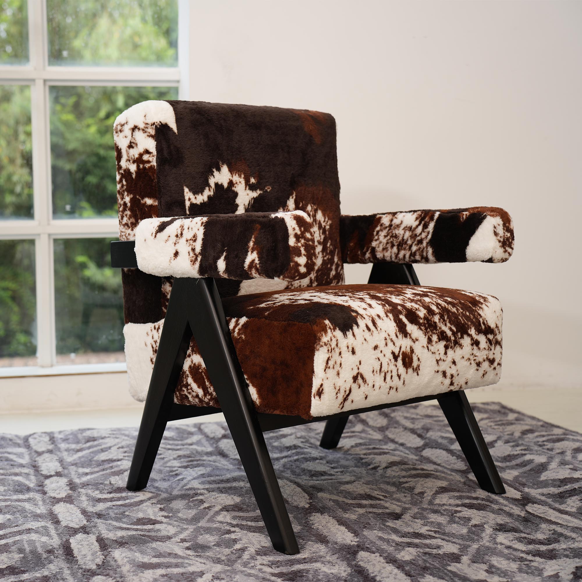 소 무늬 액센트 의자 투프티드 윙백 찬디가르 암체어 클 - Commercial Fabric Printing 리뷰 및 가격